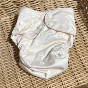 Little One Reusables Cream Cloth Diaper with Snaps
